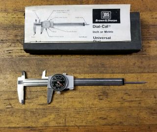 Vintage Brown & Sharpe Dial Indicator • Precision Machinist Measuring Tool Swiss