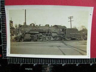 B&w Photo Of Baltimore & Ohio Railroad 2 - 8 - 2 Locomotive 4316 N.  Vernon Indiana