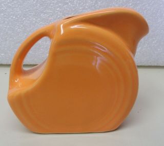 Vintage Fiestaware Orange Mini Disc Pitcher Fiesta Small Creamer