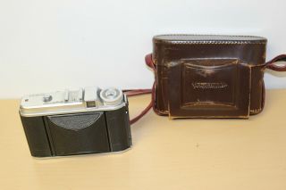 Vintage Voigtlander Perkeo Ii Camera With Leather Case