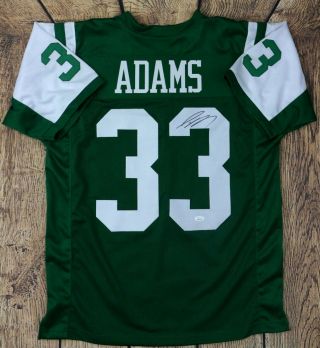 Jamal Adams Autographed Pro Style Custom Green Jersey Jsa Authenticated
