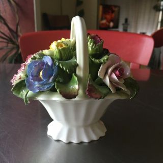 Vintage Aynsley Porcelain Flower Basket