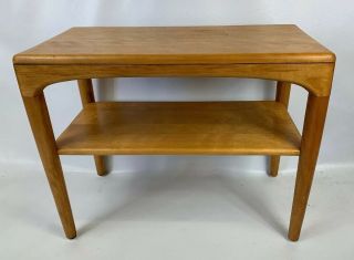 Rare Mid Century Heywood Wakefield Champagne Side Table / End Table