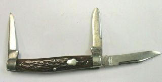 Vintage Remington - Umc Stockman 3 Blade Folding Pocket Knife