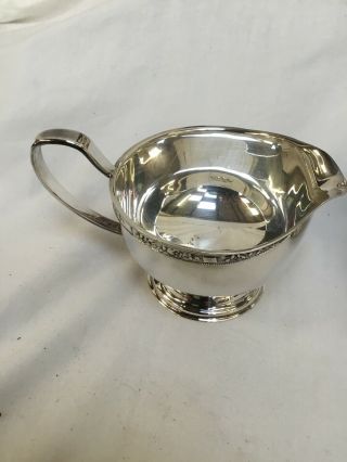 Vintage VINERS Sheffield Silver Plated 3 Piece Alpha Teaset Teapot Georgian 3