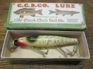 Vintage Creek Chub No.  721 Nite Glow Pikie Minnow Fishing Lure