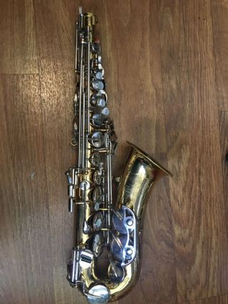 Vintage Selmer Bundy Alto Saxophone Sax Parts Instrument.  No Case.