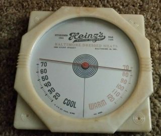 Vintage Baltimore Thermometer Advertising Sign In Bakelite Frame 40 