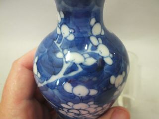 A CHINESE PORCELAIN VASE WITH BLUE PRUNUS DECOR 19THC 3