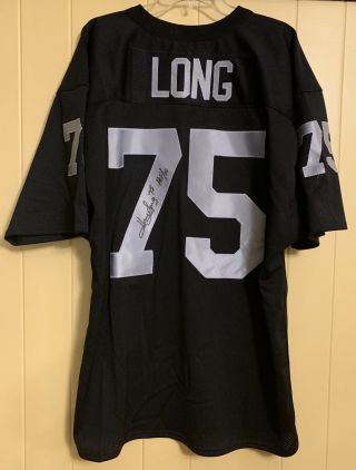 Howie Long Signed Black Oakland La Raiders Jersey Size 52 Cert Hologram Hof