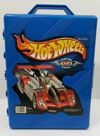 Vintage 2002 Mattel Hot Wheels 48 Racing Car Carry Case