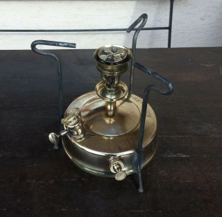 Vintage Brass Camp Stove Primus No 1.  S: O R.  Made In Sweden - 1926 Year