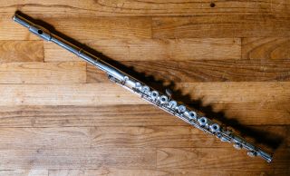 Rare Antique Early Pinless Boehm Silver Plated French Flute 19th Century