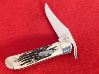 Case Xx Usa 2001 V61953l Russlock Vintage Bone Liner Lock Blade Knife