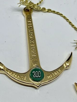 Vintage Rolex Gold Submariner Green Dot Anchor Set Of 2 3