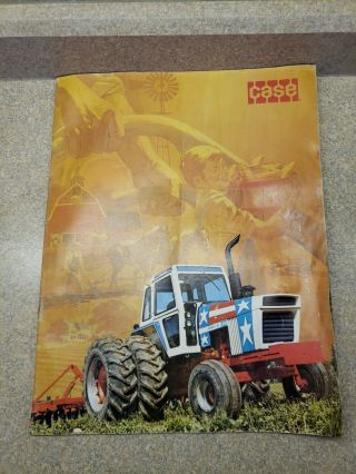 70s Vintage Case Tractor Farm Equipment Construction Dealer Sales Brochure 32pgs