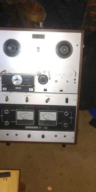 Vintage Akai Cross - Field M - 10 Reel To Reel Tape Recorder.  3 - Motors - Auto Reverse
