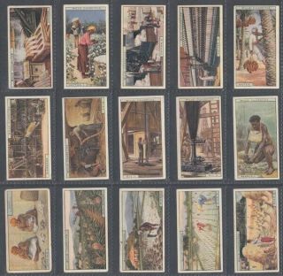 CIGARETTE CARD SET W.  D.  & H.  O.  WILLS LTD,  PRODUCTS OF THE WORLD 1929 (ID:AP445) 2