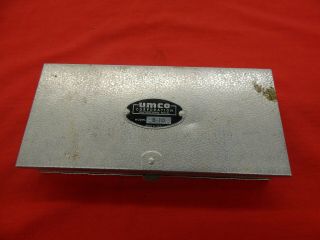 Vintage Umco Aluminum Model B 10 Tackle Box With Fishing Lures 23 Spoons