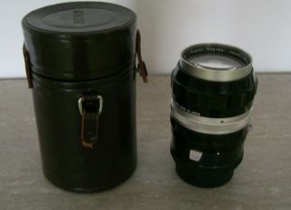 Vintage Nikon F Nikkor - P Auto 2.  5/105mm Lens