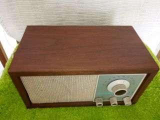 KLH Model Twenty One Vintage Henry Kloss MCM 21 FM Radio w/ Wood Case 2