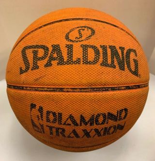 Spalding Nba Diamond Traxxion Outdoor Rubber Basketball Ball Orange Vintage