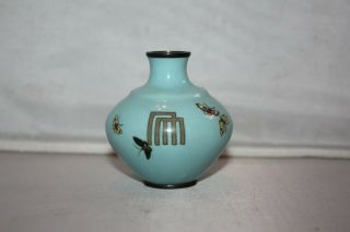 19th Century Japanese Cloisonne Vase Meiji Period