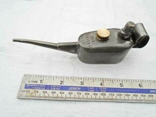 Vintage Small Berkels Steel & Brass Pump Oil Can 1/8pt