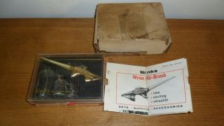 Vintage Binks WREN Model B Airbrush Kit w/ Case & Jars 2