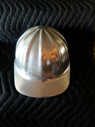 Vintage Superlite Aluminum Hard Hat Fibre Metal Lite Safety Helmet Silver