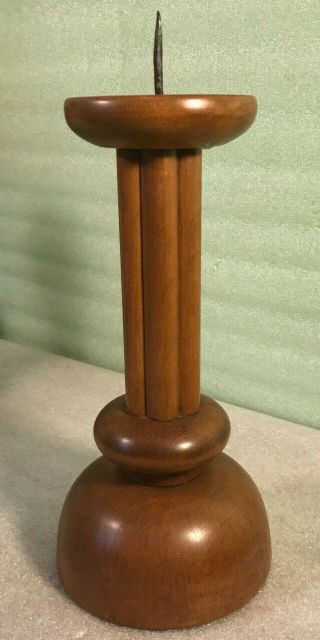 Vintage Tell City Chair Co Wood Candle Stick/holder Pattern 3108 Andover Finish