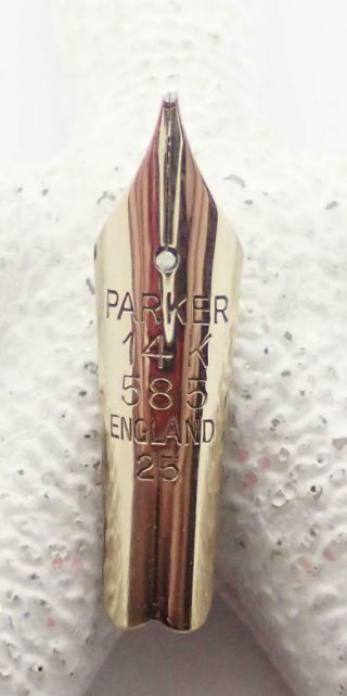 Vintage Parker Oblique 14k Semi - Flex Nib For Right Handed Writers - Nib Only