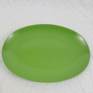 Vintage Melmac Melamine Unbreak Mcm Oval Serving Platter Green Avocado