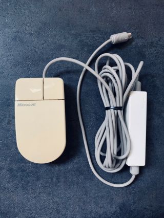 Microsoft Inport Mouse - Includes Interface For Serial & Ibm Ps/2 Ports Vintage