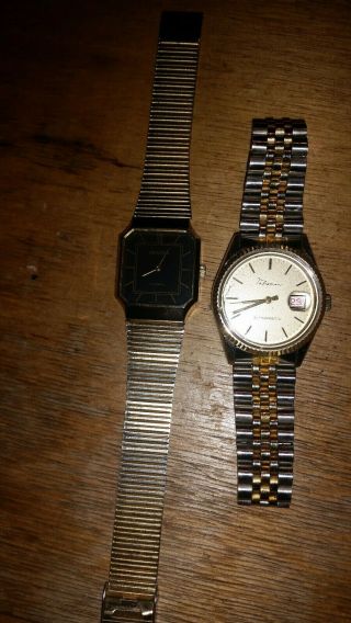 2 Vintage Mechanical Watches Shanon 17 Jewels,  Talsman Gents Watch