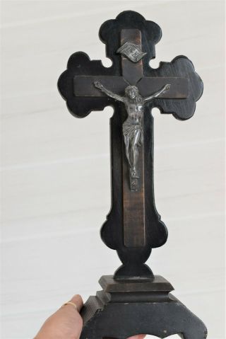 ⭐ Antique Religious Cross On The Base - Crucifix,  19th Century⭐