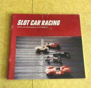 Slot Car Racing Ed Radlauer Vintage Softcover 1970 Car Book Kids Building Track
