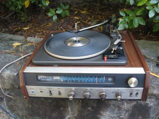 Vintage 1966 Hh Scott Solid State Stereo Compact System Receiver/turntable 2502