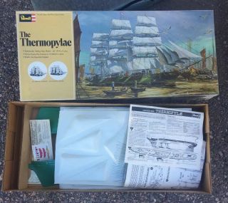 Vintage 1974 Revell Thermopylae Clipper Ship 1/96 scale: H390 - 1200 Complete Kit 3