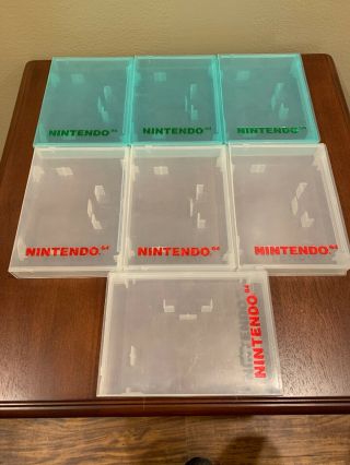 (7) Nintendo N64 Storage Game Cases Hard Plastic Vintage Oem Clamshell
