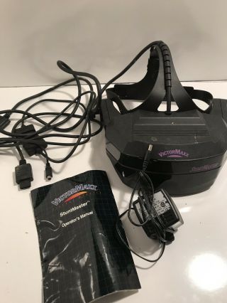 Vtg 1993 Victormaxx Virtual Reality Stuntmaster W/instructions - Sega Genesis - Snes
