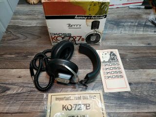 Koss Ko - 727 B Vintage Professional Stereophones Headphones Koss