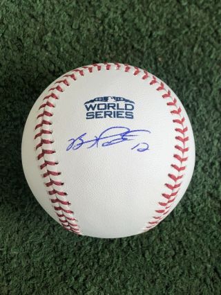 Boston Red Sox Brock Holt Signed 2018 World Series Baseball Mlb Jsa Auto