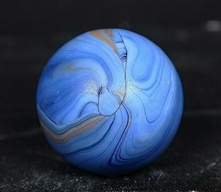 Christensen Agate Striped Opaque 35/64 Cac Vintage Marbles