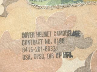 Us Army Usmc Marine Vietnam Mitchell Camo M - 1 Helmet Cover Vtg Jungle Combat