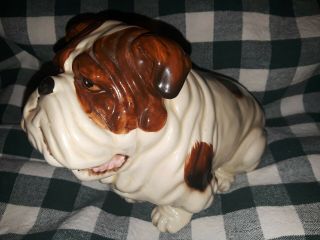 Adorable Vintage Andrea By Sadek Ceramic English Bulldog Figurine Japan