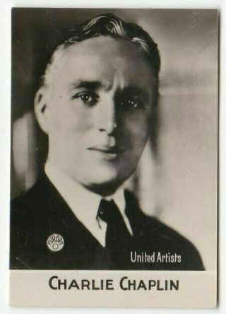 Charlie Chaplin Card 36 (b) " Film Favourites " Orami Dresden 1931