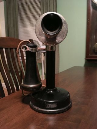 Vintage Kellogg Candlestick Telephone Pat Nov 26,  1901