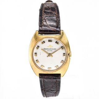 Vintage Jaeger Le Couture Club Watch 18k Yellow Gold Mechanical Women 