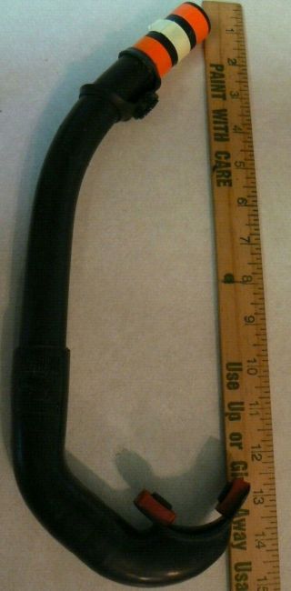 Farallon Snorkel Black Vintage 15 " Orange Top Reflector Tape Pat.  No 3.  844.  281